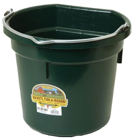 Little Giant Plastic Flat Back Bucket 20 QT
