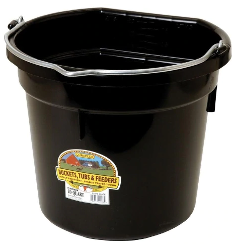 Little Giant Plastic Flat Back Bucket 20 QT