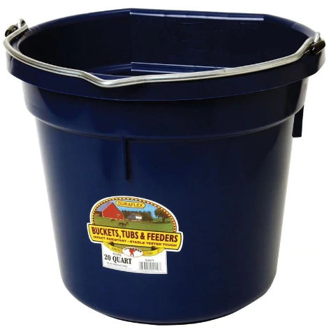 Little Giant Plastic Flat Back Bucket 20 QT