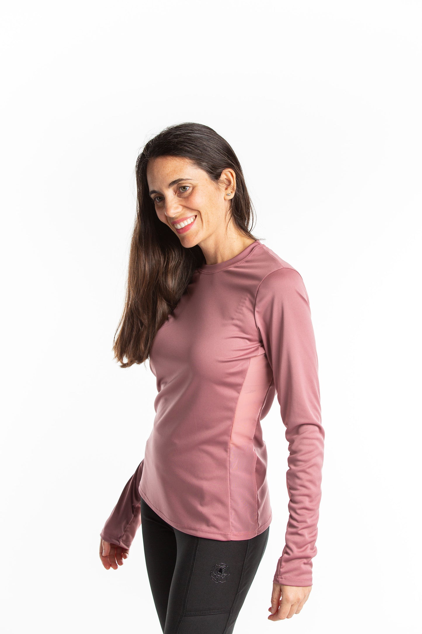 Hannah Childs Janelle Long Sleeve Mesh Tee