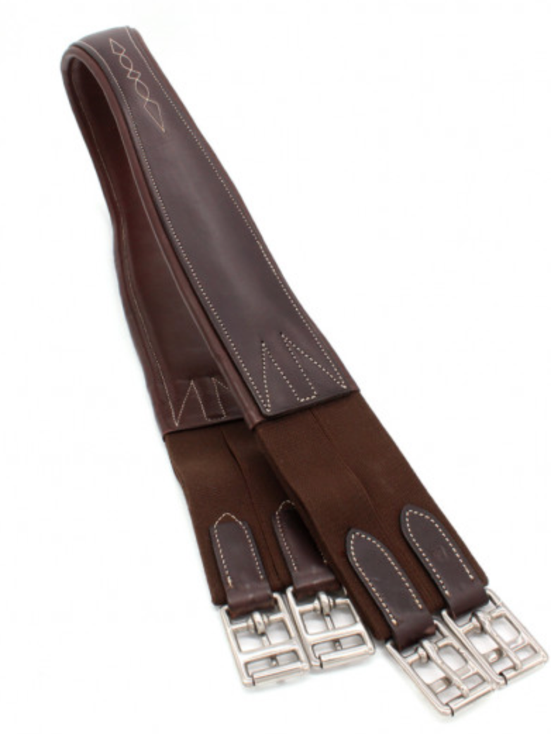 Beval Double Elastic End Australian Nut Panel Girth