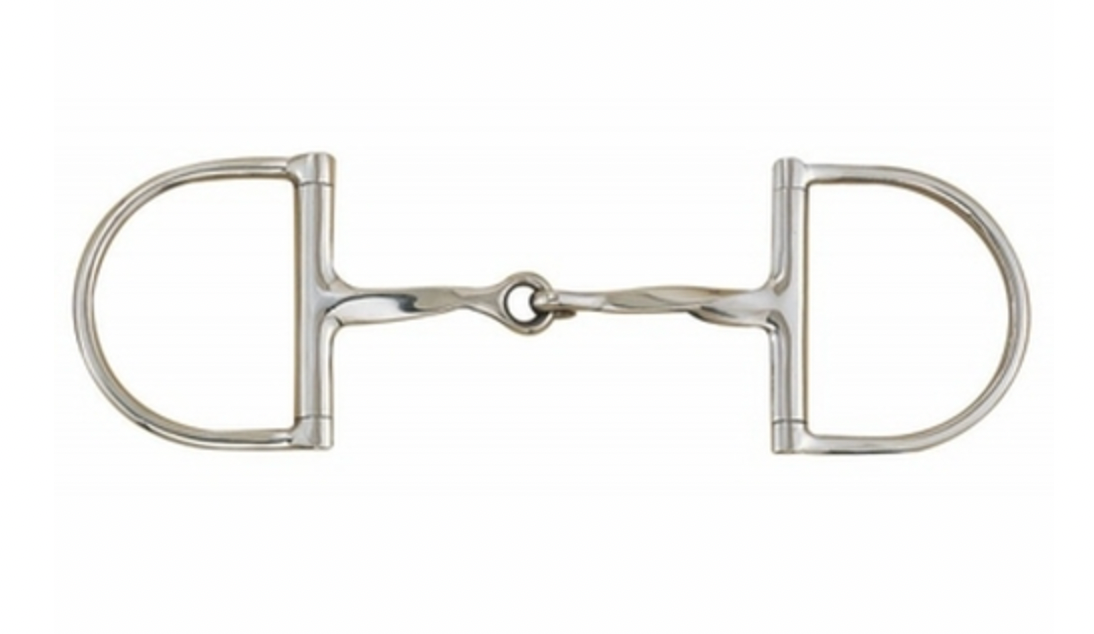 Slow Twist D-Ring Snaffle Bit