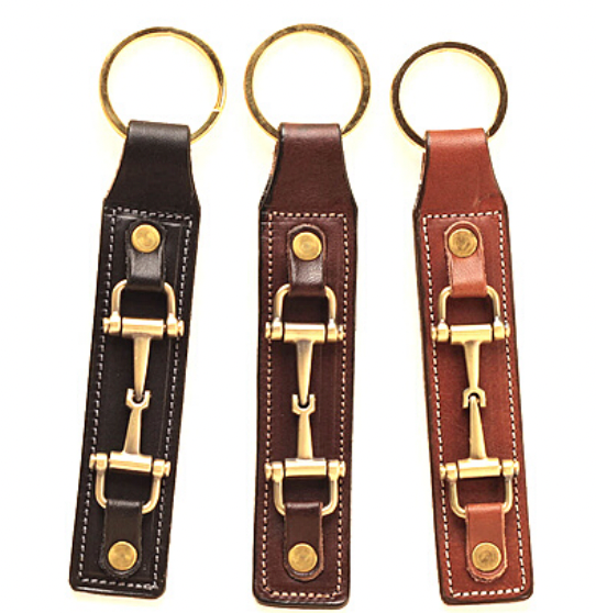 Tory Leather Snaffle Bit Key Fob