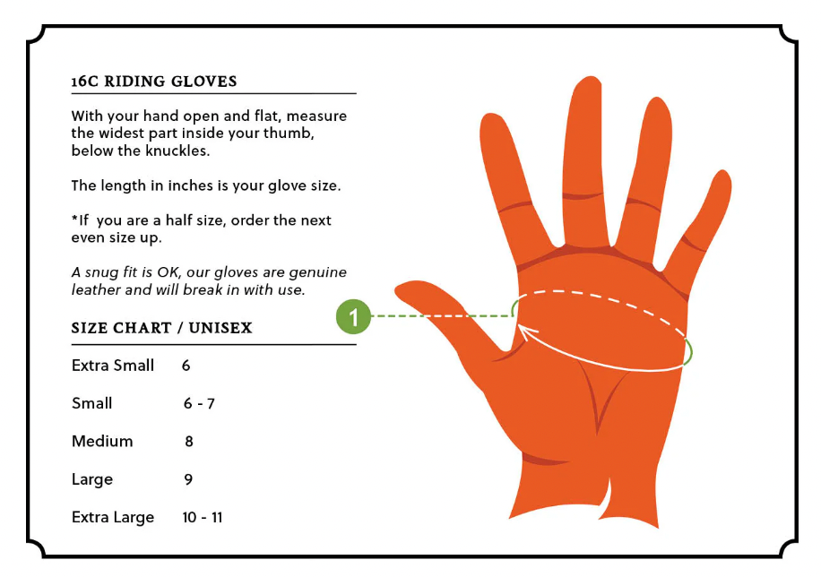 Sixteen Cypress Riding Gloves