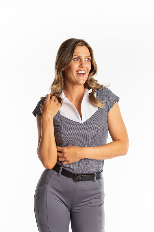 Hannah Child's Lexi Short Sleeve Zip Top