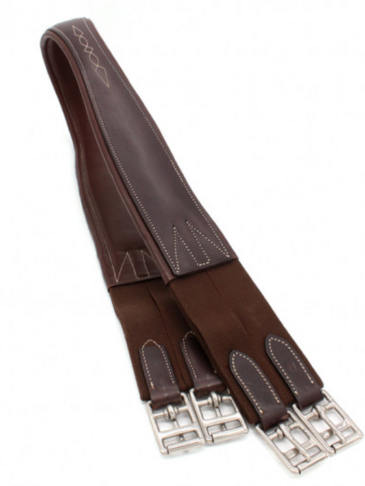 Beval Double Elastic End Australian Nut Panel Girth