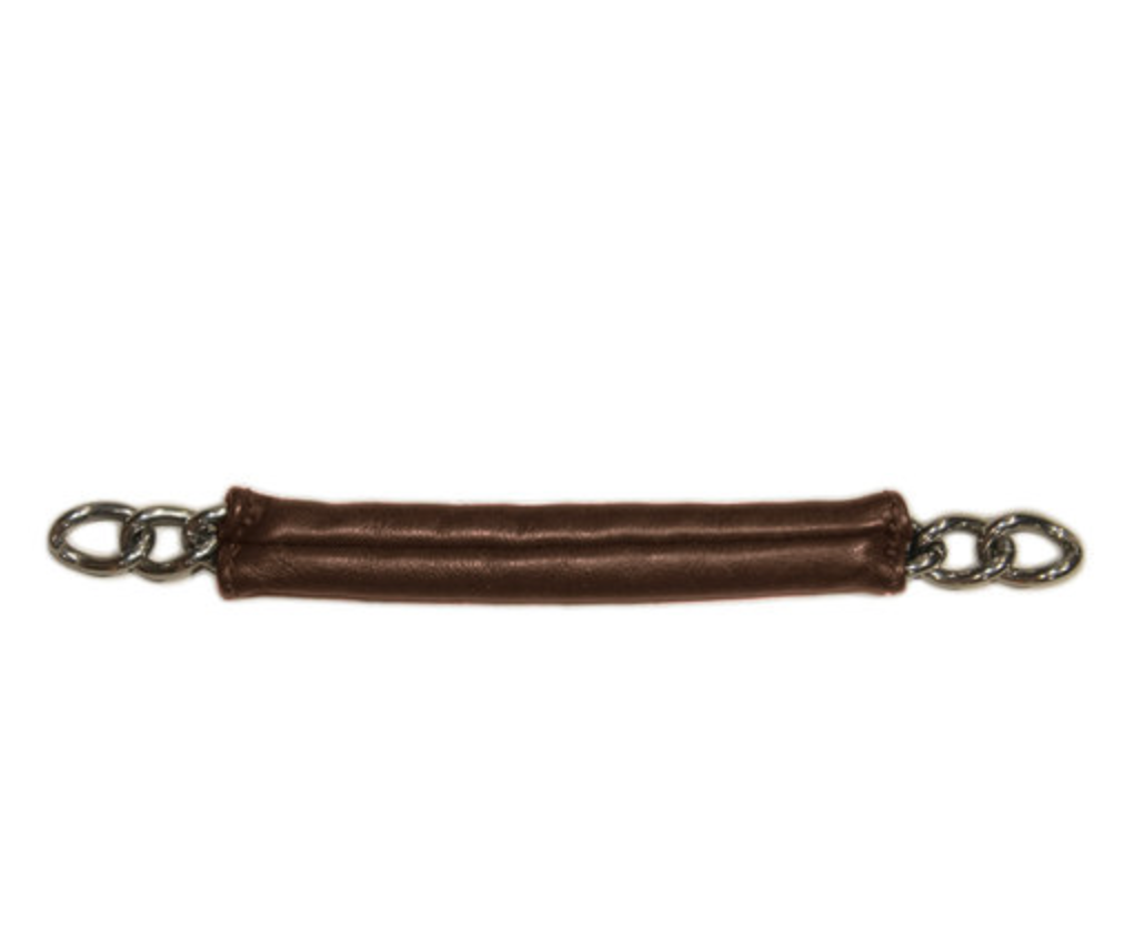 Leather Covered Curb Chain