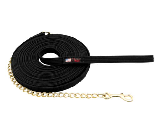 Walsh 50' Cotton Lunge Line With Hand Loop And Brass Chain