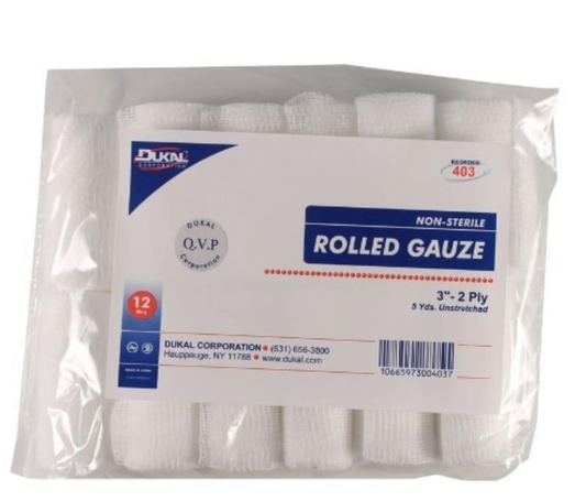 Non-Sterile Rolled Gauze