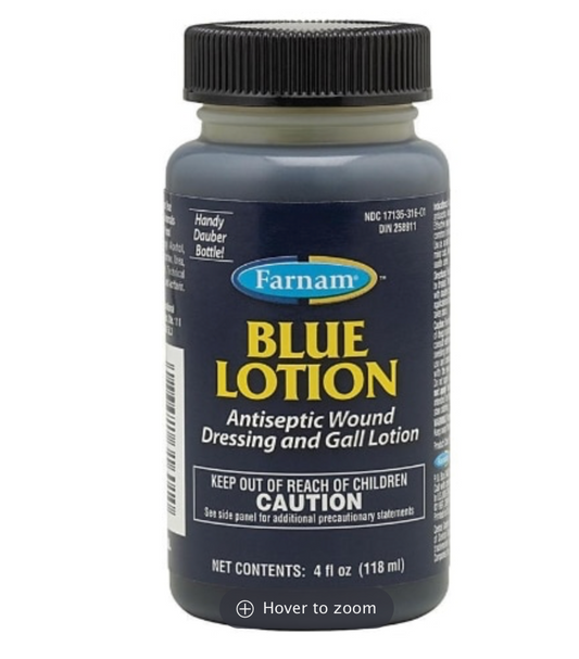 Blue Lotion Antiseptic Wound Dressing