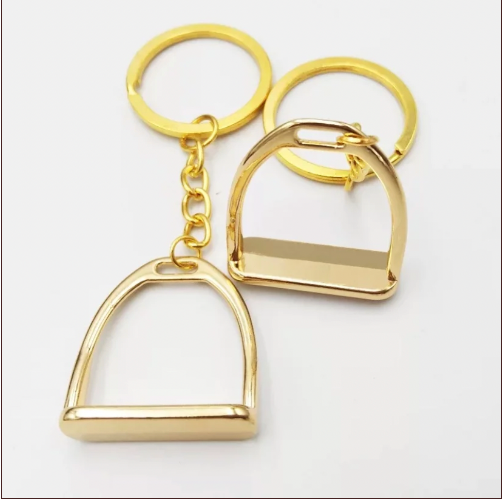 Equisite Elements of Style Stirrup Key Chain