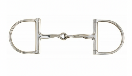 Slow Twist D-Ring Snaffle Bit