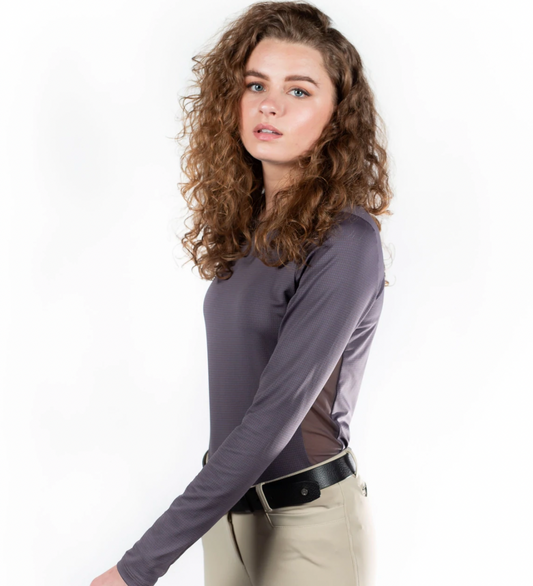 Hannah Childs Janelle Long Sleeve Mesh Tee
