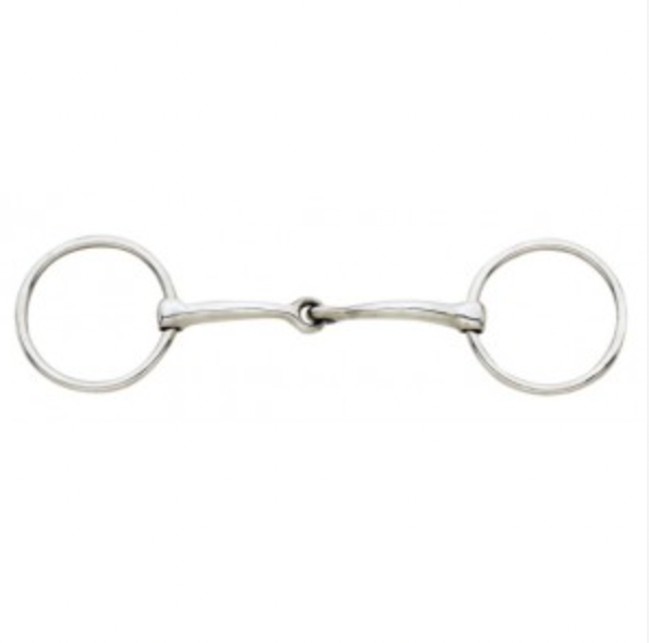 Korsteel Slow Twist Hunter Dee Ring Snaffle Bit