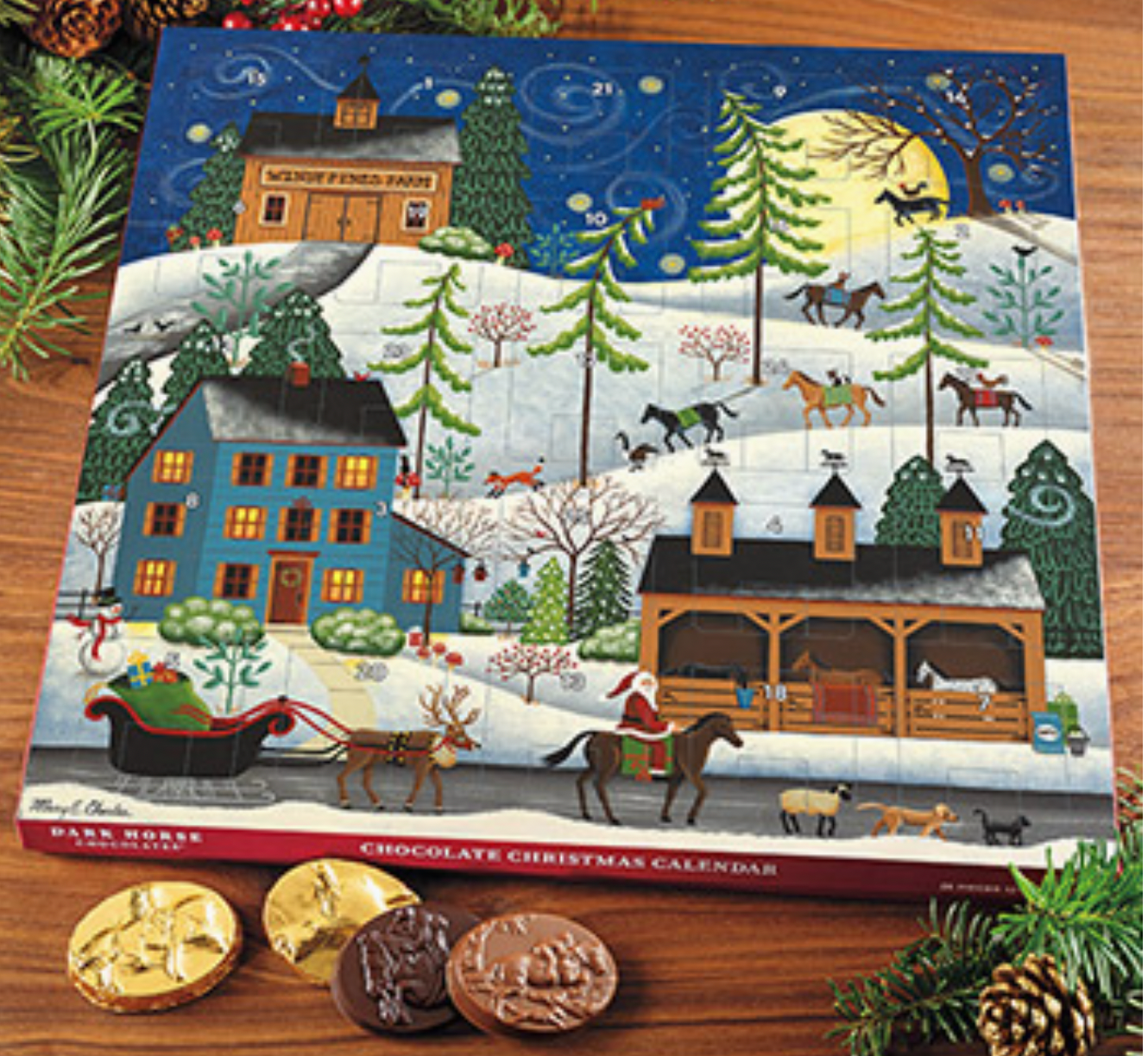 Dark Horse Chocolates "Windy Pine Farms" Christmas Calendar