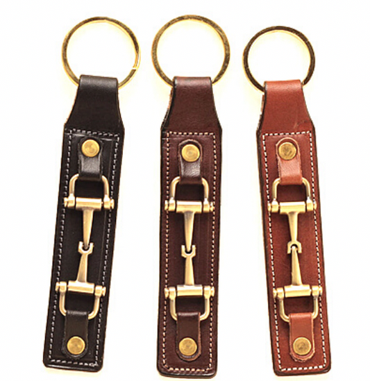 Tory Leather Snaffle Bit Key Fob