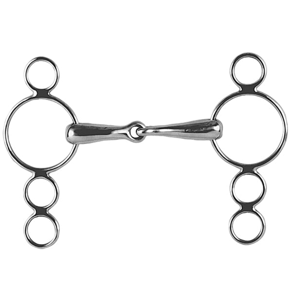 Eldonian 3-Ring Elevator Snaffle