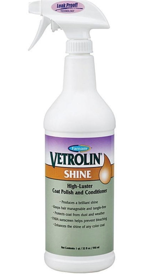 Vetrolin Shine Horse Polish & Conditioning Spray